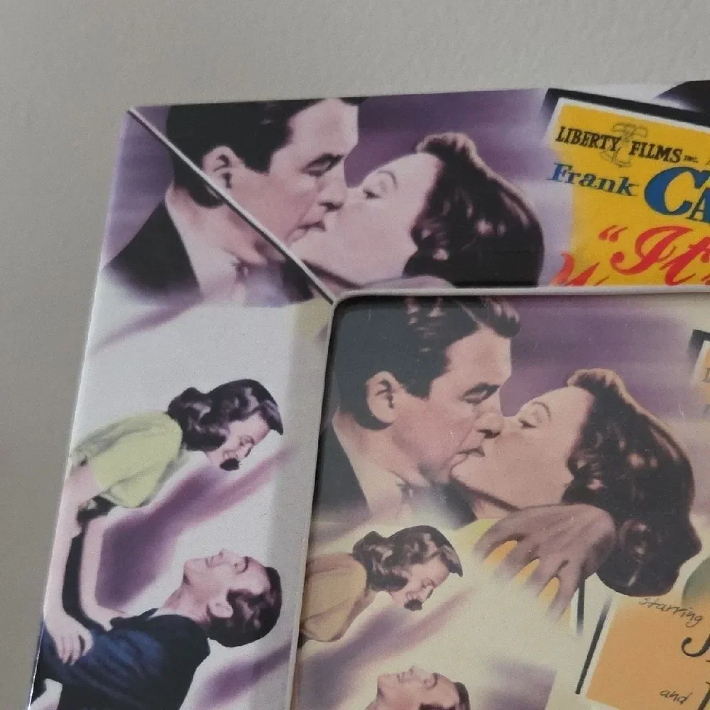 Vintage Romance Collage Picture Frame - Yellow & Purple